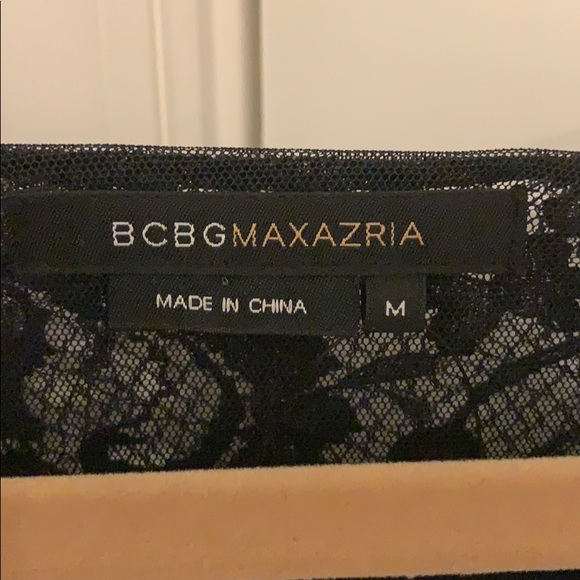 BCBG Navy Lace Dress Size M - Picture 3 of 3